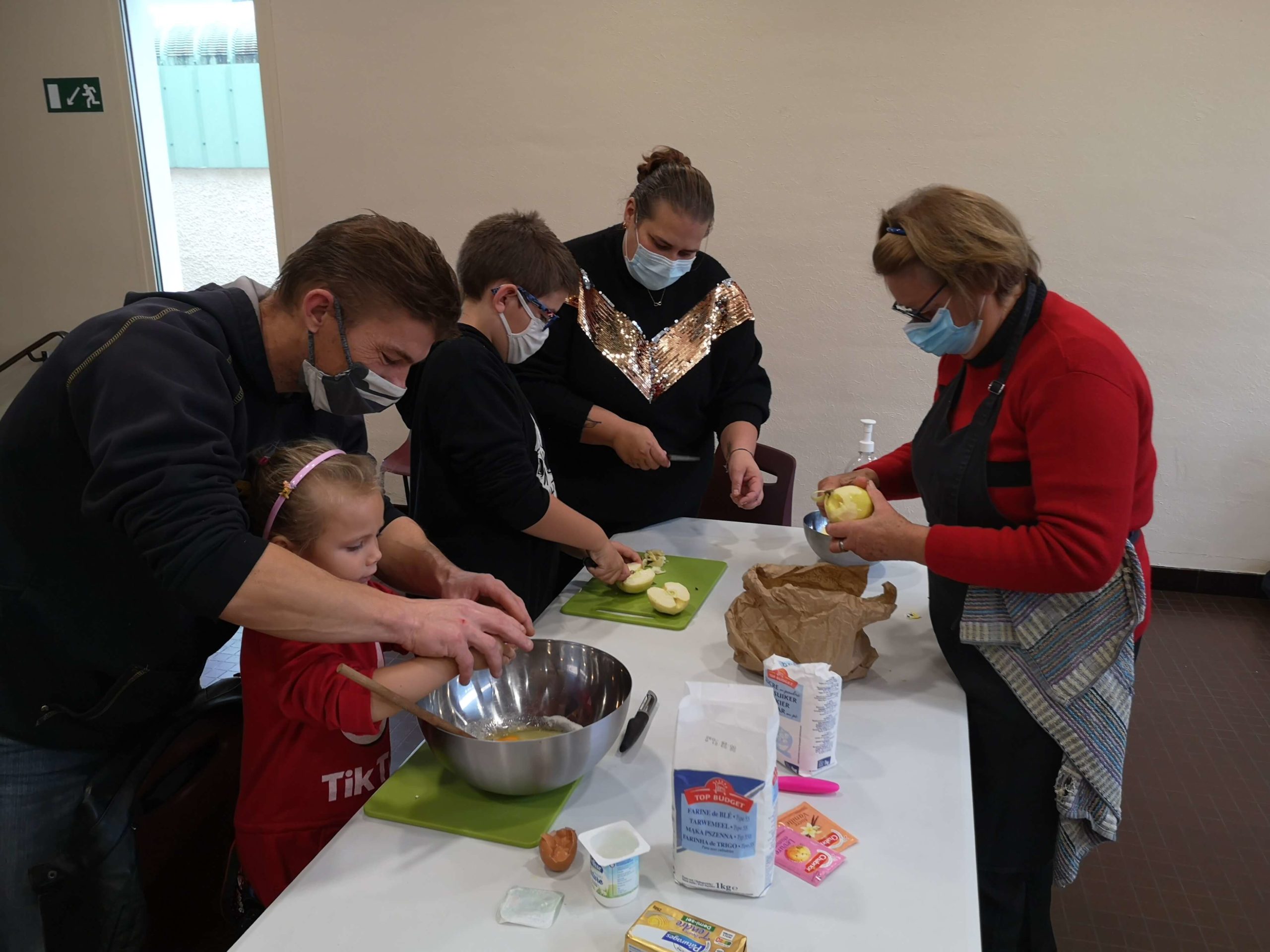 Atelier cuisine en famille