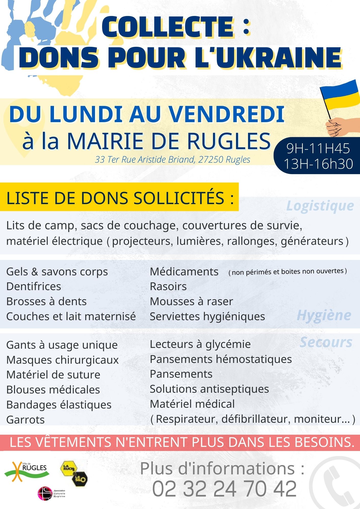 Collecte pour l&rsquo;Ukraine