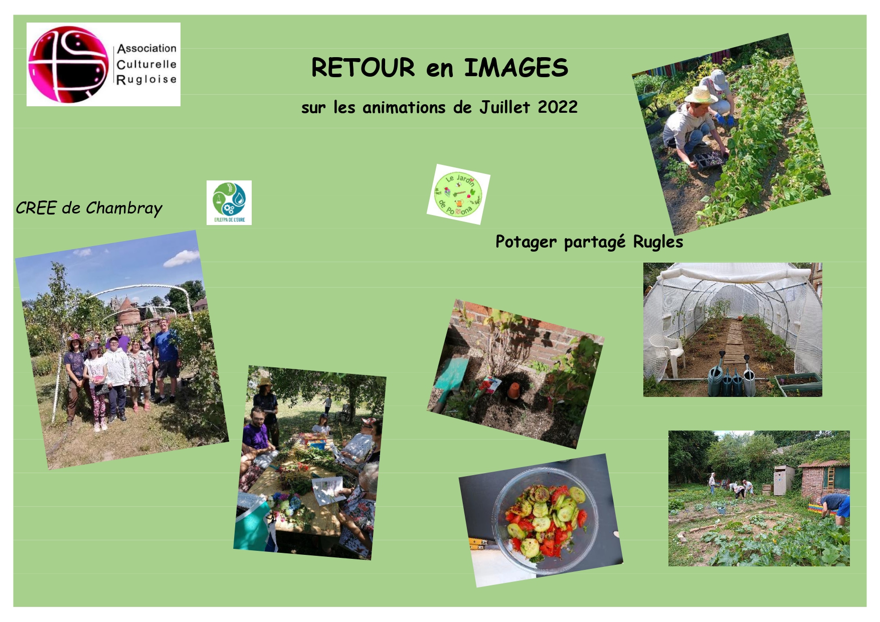 Retour en images sur les animations de Juillet 2022
