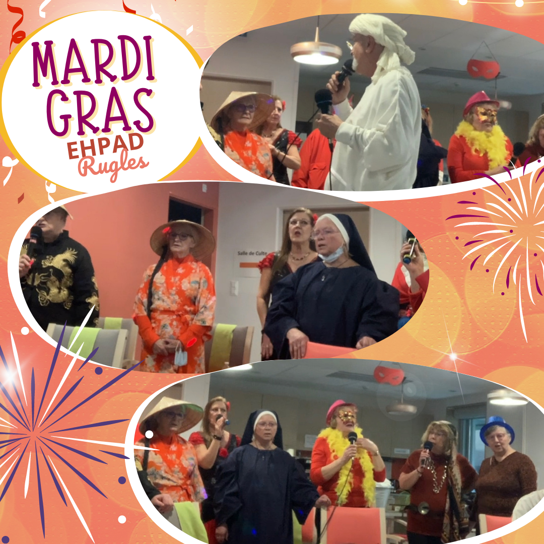 Mardi gras à l&rsquo;EHPAD de Rugles !