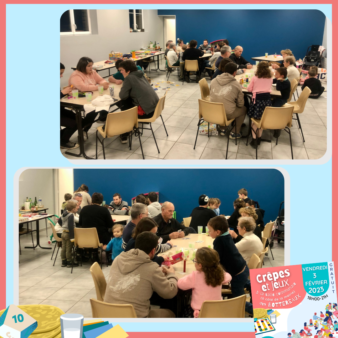  » Crêpes et jeux  » aux Bottereaux : 33 participants !