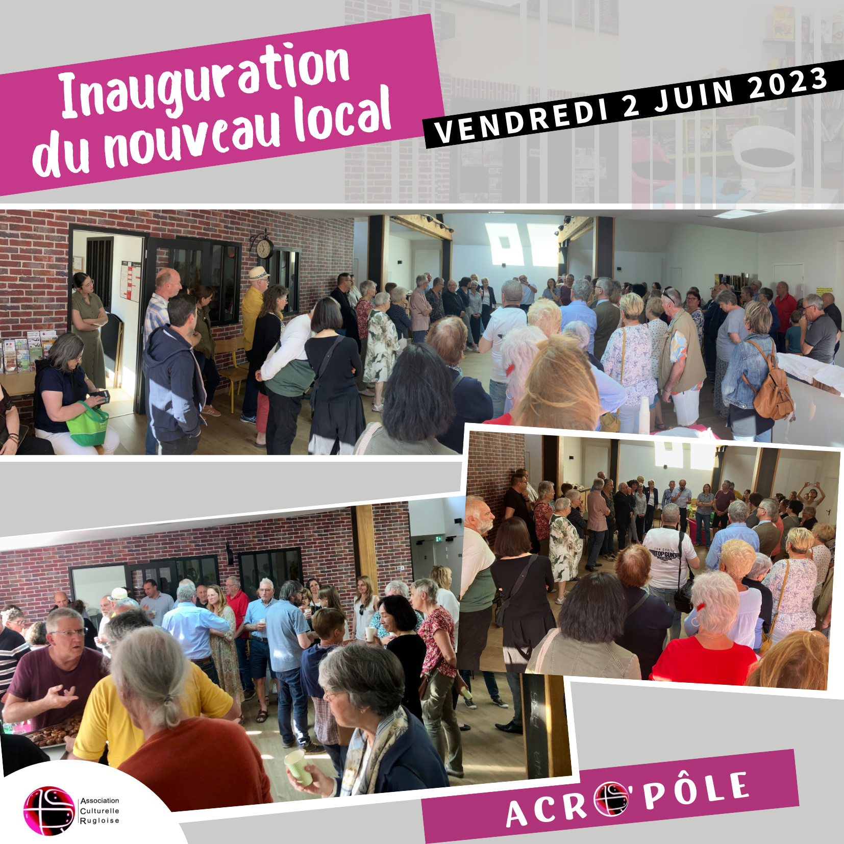 Le nouvel espace de vie sociale de l&rsquo;ACR baptisé… (Retour sur l&rsquo;inauguration du vendredi 2 juin 2023)