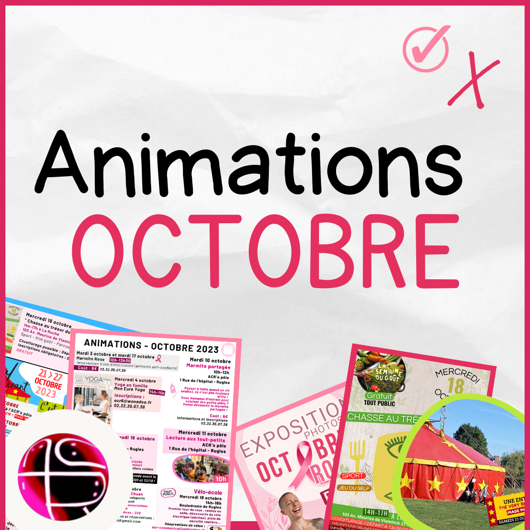 Animations / Octobre 2023