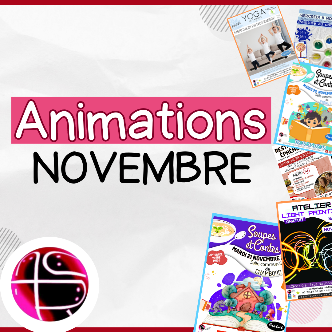 Animations / Novembre 2023
