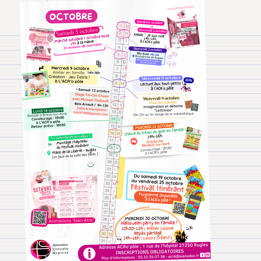 Animations / Octobre 2024