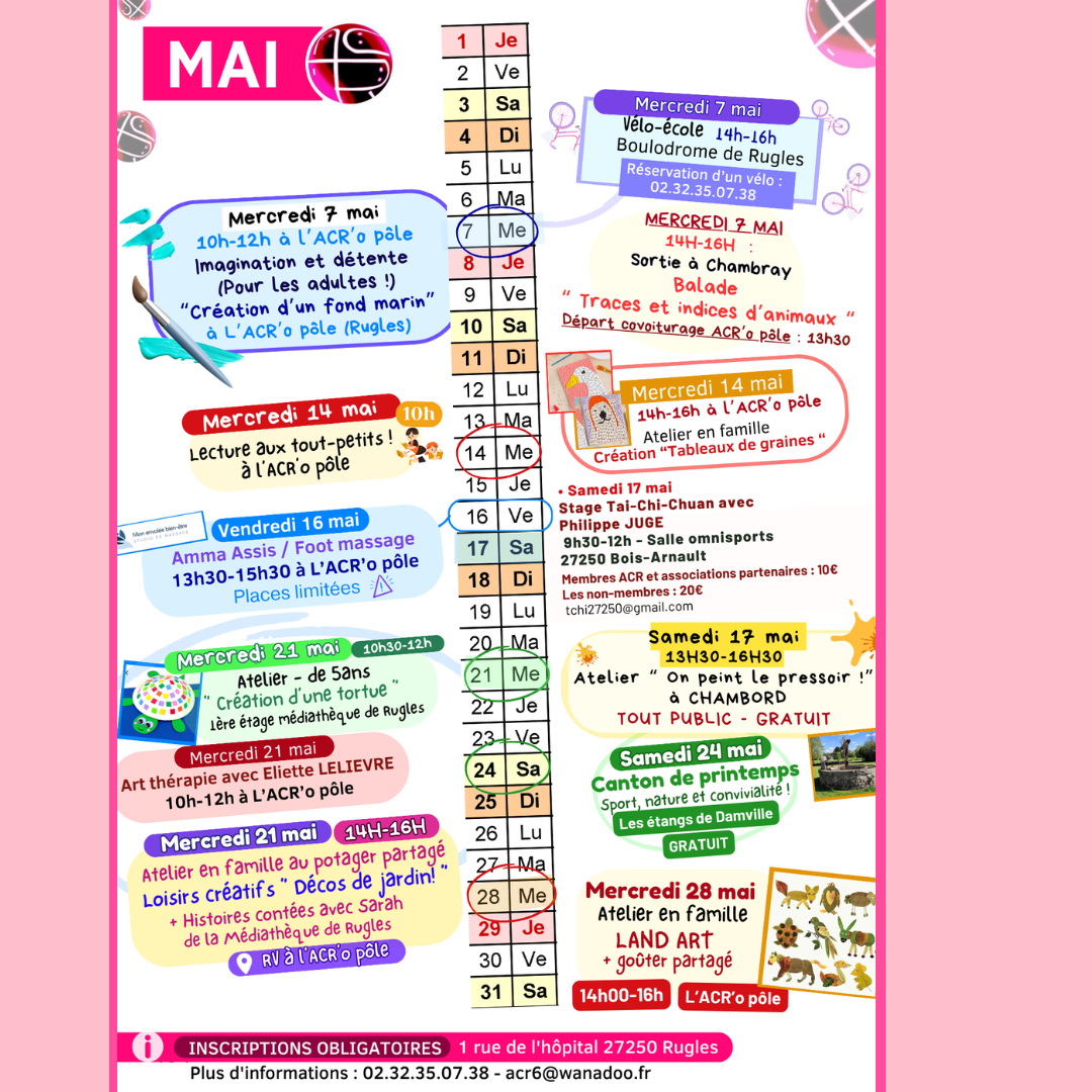 Animations – Mai 2025