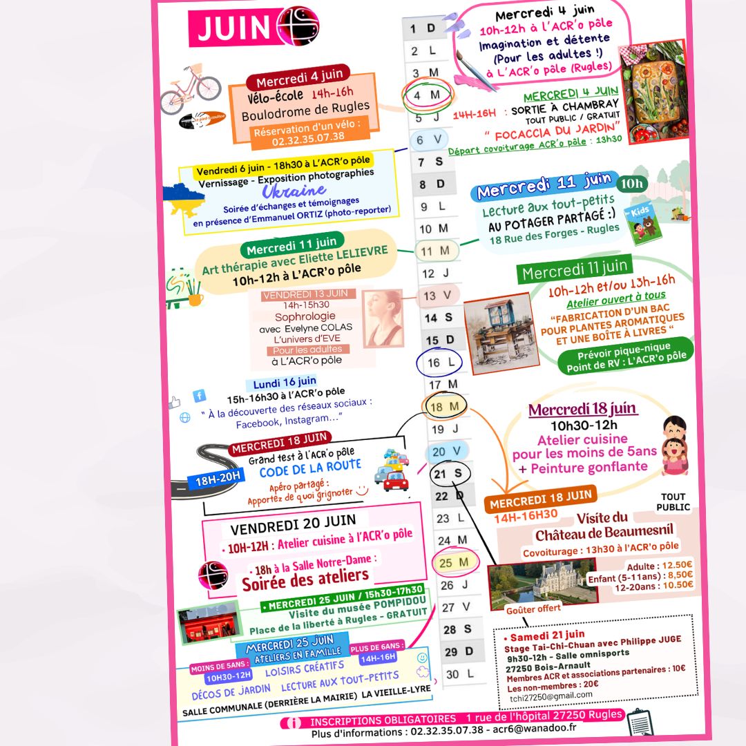 Animations – Juin 2025