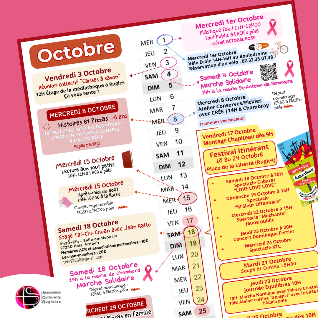 Animations – Octobre 2025